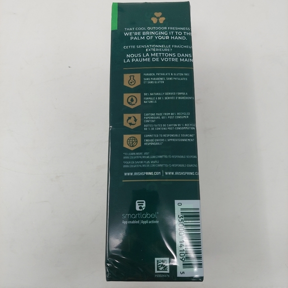 Irish Spring Deodorant Soap Bar Original Clean with Flaxseed Oil 6 Pack - Picture 4 of 8